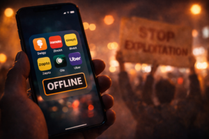 Gig Workers New Year's Eve Strike 2025 India Zomato Swiggy"
​